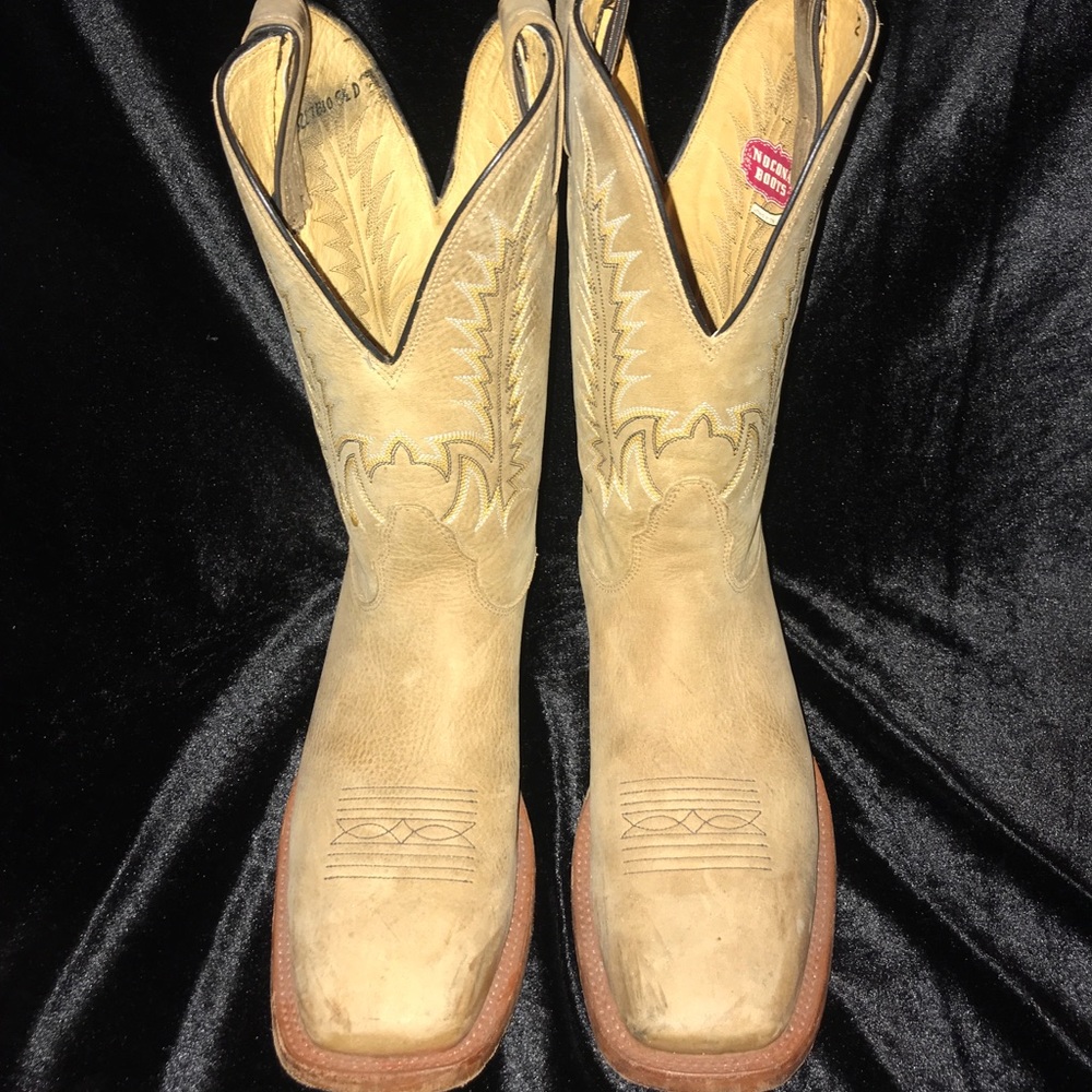 Light tan Nocona Cowboy boots